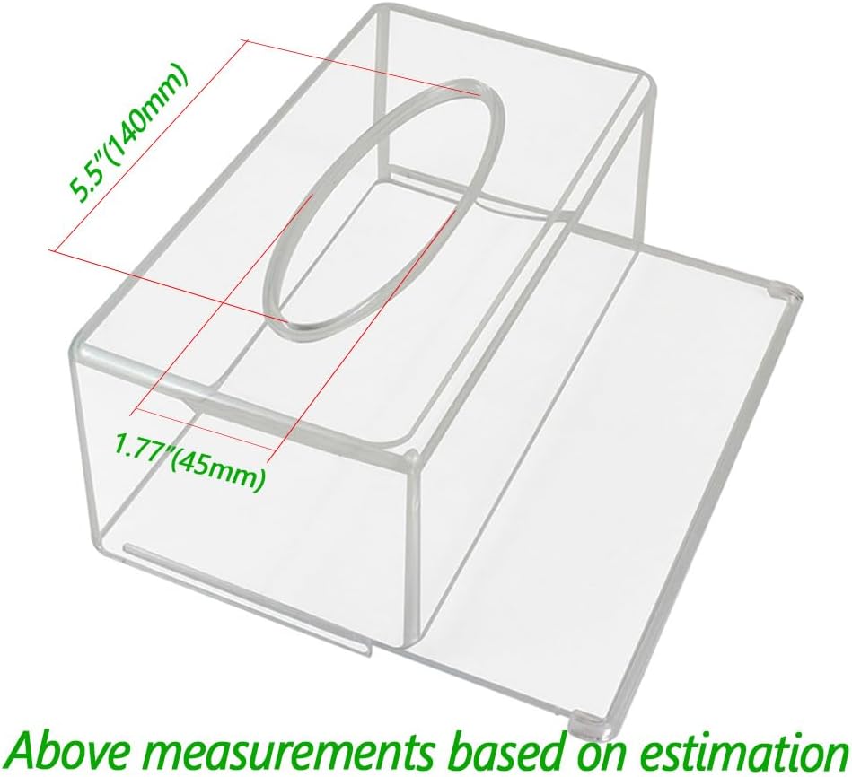 Transparent Acrylic Tissue Box: Splash - Proof Design, Suitable for Multiple Scenarios, Clear and Visible